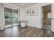 A bright bedroom offers outdoor access and modern decor, creating a serene and stylish living space at 881 Cherry Glen Pl, Las Vegas, NV 89138