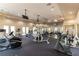 Well-equipped fitness center with modern exercise machines, free weights, and mirrored walls at 9465 Perennial View Ave, Las Vegas, NV 89148