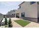 Beautiful backyard featuring a water feature, gravel landscaping, and a small grass area at 9732 Abel Cliff St, Las Vegas, NV 89143