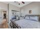 Bedroom featuring a sliding door closet and neutral walls and hardwood flooring at , Las Vegas, NV 89149