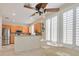 Bright breakfast nook area adjacent to the kitchen with a view of the backyard at 2103 Poppywood Ave, Henderson, NV 89012