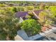 Aerial view of a well-maintained home surrounded by mature trees in a desirable neighborhood at 2505 Showcase Dr, Las Vegas, NV 89134