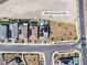 Stunning aerial view of home showcasing solar panels, landscaped backyard, and desirable location at 2601 Gallarate Dr, Henderson, NV 89044