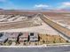 Panoramic aerial shows the property's location, surrounding development, and stunning desert landscape at 2601 Gallarate Dr, Henderson, NV 89044