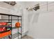Well-organized closet with shelving, hanging racks, and space for storage bins at 2601 Gallarate Dr, Henderson, NV 89044