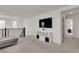 Loft area with media console and TV, ideal for entertainment or relaxation, with neutral paint color at 2601 Gallarate Dr, Henderson, NV 89044