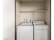Bright and clean laundry room with washer and dryer at 2606 Durango Dr # 181, Las Vegas, NV 89117