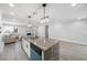 Open floor plan, with the island and living area great for Gathering time at 3905 Casa Grande Ave, Las Vegas, NV 89102