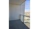 Balcony offers views of the skyline with a modern glass railing at 4381 W Flamingo Rd # 3109, Las Vegas, NV 89103