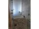Modern shower with a glass door and various amenities at 4381 W Flamingo Rd # 3109, Las Vegas, NV 89103