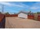 A spacious backyard with wood fence and landscaping potential at 4432 Ash Ave, Las Vegas, NV 89110