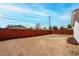 Backyard featuring a wooden fence with blue skies at 4432 Ash Ave, Las Vegas, NV 89110