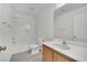 Bathroom featuring a shower-tub combo, toilet, and a modern vanity sink at 4909 Cherokee Run Ct, Las Vegas, NV 89131