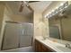 Double sink bathroom with a bathtub shower combo at 4941 Black Bear Rd # 202, Las Vegas, NV 89149