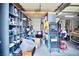 Garage featuring built-in shelving units, providing ample storage and organizational capabilities at 5412 Rainbows End Dr, Las Vegas, NV 89149