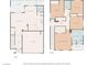 Floor plans of the first and second floors at 6623 Hurkling Stone Ave, Las Vegas, NV 89139