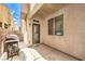 Enclosed patio featuring a grill, ideal for outdoor cooking and enjoying the fresh air at 6623 Hurkling Stone Ave, Las Vegas, NV 89139