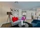 Stylish living room with modern decor, including a comfortable sofa and accent artwork at 6736 Quinella Dr, Las Vegas, NV 89103