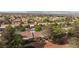 Aerial view of the neighborhood featuring tree lined streets at 8901 Litchfield Ave, Las Vegas, NV 89134