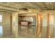 Open-concept living space with modern kitchen featuring stainless steel appliances and industrial-style ceiling at 900 Las Vegas Blvd # 1113, Las Vegas, NV 89101