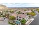 Aerial view showcases a spacious backyard with pool and mature landscaping at 10392 Smokemont Ct, Las Vegas, NV 89129