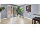 Bright dining room with access to the back yard through a sliding glass door at 10392 Smokemont Ct, Las Vegas, NV 89129