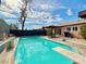 Refreshing pool featuring a diving board and ample space for relaxation and fun at 107 Elm St, Henderson, NV 89015