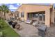 Inviting covered patio with comfortable seating, perfect for outdoor entertaining and relaxation at 15 Avenza Dr, Henderson, NV 89011