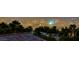 A beautiful Las Vegas skyline view highlighting the vibrant city lights and iconic landmarks, enhanced by palm trees at 2215 Bannerwood St, Henderson, NV 89044