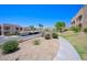 Well-maintained community grounds featuring desert landscaping and walkways at 2240 Highpointe Dr # 203, Laughlin, NV 89029