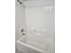 Clean white bathtub and tiled shower with updated fixtures at 2615 W Gary Ave # 1085, Las Vegas, NV 89123