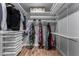 This closet features shelving, clothing rods and organizers perfect for all your storage needs at 2617 Mason Ave, Las Vegas, NV 89102
