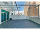 Spacious outdoor balcony with city views and a pergola covered seating area at 2700 Las Vegas Blvd # 505, Las Vegas, NV 89109