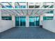 Large outdoor balcony with modern tile floor and direct building views at 2700 Las Vegas Blvd # 505, Las Vegas, NV 89109