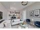 Spacious living room with modern furnishings and open floor plan into the kitchen and dining areas at 2700 Las Vegas Blvd # 505, Las Vegas, NV 89109