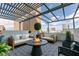 Relax on the rooftop patio with comfortable seating and a modern fire pit with amazing views at 2700 Las Vegas Blvd # 505, Las Vegas, NV 89109