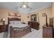 Charming bedroom with a cozy bed, matching nightstands, and decorative wall art at 2821 Geist Cir, Las Vegas, NV 89115