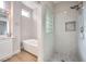 Bathroom featuring a soaking tub, a separate glass-enclosed shower, and modern fixtures at 2904 Bow Bridge Dr, Las Vegas, NV 89134