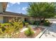 Charming single-story home featuring lush landscaping and mature trees at 3062 El Camino Ave, Las Vegas, NV 89102