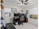 Bedroom featuring an ergonomic chair and desk setup for a comfortable workstation at 361 Andy Wheeler Dr, Henderson, NV 89011