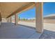 Spacious covered back patio with sturdy columns, offering an excellent outdoor living space at 3910 Internet Ave, North Las Vegas, NV 89031