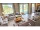 Bright living area with ample seating, large windows providing natural light, and a view of the backyard at 4844 E Cactus Canyon Dr, Pahrump, NV 89061