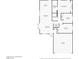 Detailed floor plan showcasing the layout with kitchen, living room, bedrooms, bathrooms and garage dimensions for the property at 4940 Mascaro Dr, Las Vegas, NV 89122