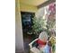 Cozy patio with chairs and table that has an entrance to the living room at 5055 W Hacienda Ave # 1161, Las Vegas, NV 89118