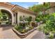 Secluded courtyard area with a lovely fountain, comfortable seating, and garden, perfect for relaxation at 517 Spruce Canyon St, Las Vegas, NV 89144