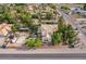 Aerial perspective of a home with horse facilities, featuring expansive grounds and desert landscape at 5180 N Dapple Gray Rd, Las Vegas, NV 89149