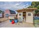 Horse property featuring barns, a chicken coop, and a well-organized storage area, providing functionality at 5180 N Dapple Gray Rd, Las Vegas, NV 89149