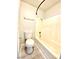 Cozy bathroom with a clean toilet and tub/shower combination at 5215 Gray Ln, Las Vegas, NV 89119