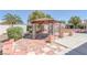 Backyard patio featuring decorative gazebo and brickwork at 5808 Spinnaker Reach Ave, Las Vegas, NV 89130