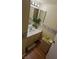 Bathroom vanity with sink, and decorative floral trim at 8101 W Flamingo Rd # 2078, Las Vegas, NV 89147